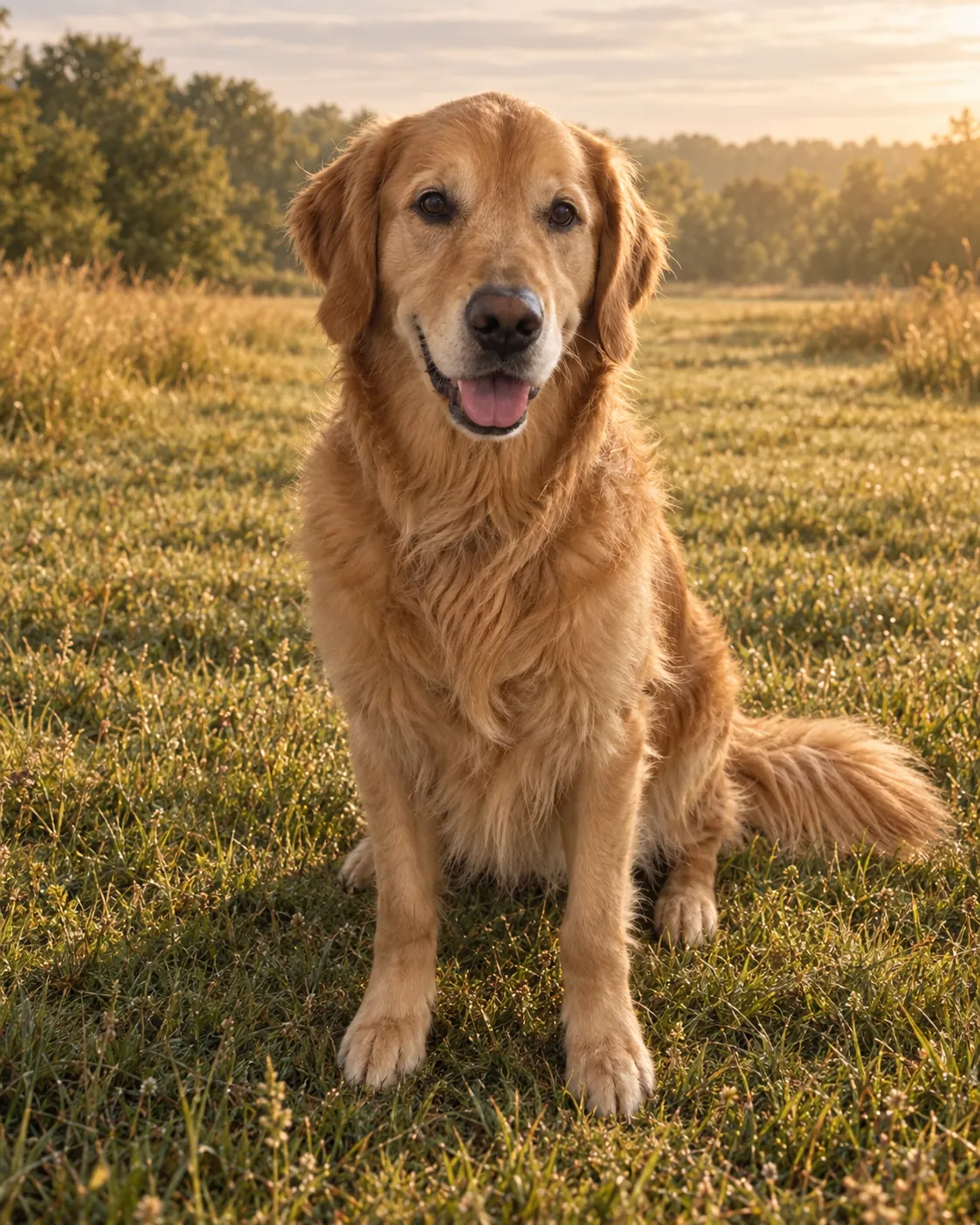Finished portrait, Golden nature